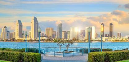 panorama del centro di san diego, california foto