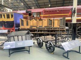 York nel il UK su 30 marzo 2024. un' Visualizza di un' locomotiva nel il nazionale ferrovia Museo foto