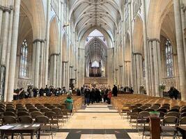 York nel il UK su 30 marzo 2024. un' Visualizza di il interno di York cattedrale foto