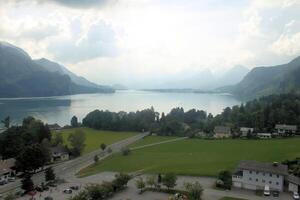 un' Visualizza di il austriaco campagna a st gilgen foto