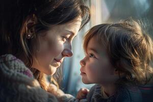 infrangibile legame commovente momenti fra madri e bambini foto