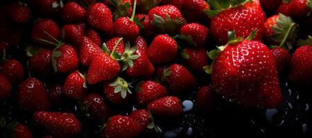 ai generato fragola struttura colorato appetitoso generativo ai foto