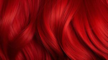 ai generato ultra brillante testa Rossa capelli swatch generativo ai foto