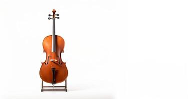 ai generato violino su bianca sfondo generativo ai foto