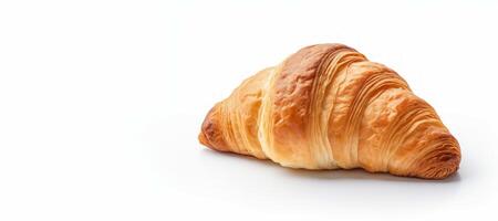 ai generato brioche su bianca sfondo generativo ai foto