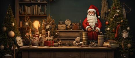 ai generato nuovo anno Natale sfondo carta generativo ai foto