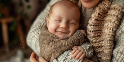 madre con sua infantile bambino foto