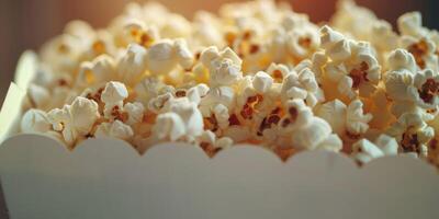 Popcorn nel un' secchio cinema foto