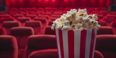 Popcorn nel un' secchio cinema foto