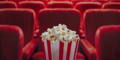 Popcorn nel un' secchio cinema foto