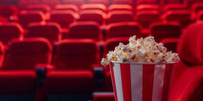 Popcorn nel un' secchio cinema foto