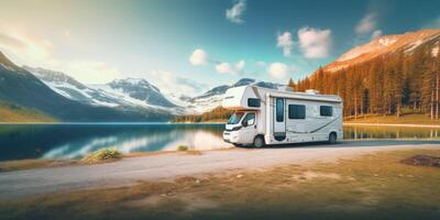 vacanza viaggio nel camper foto