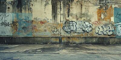 graffiti su arancia muri foto