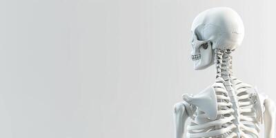 umano scheletro modello foto