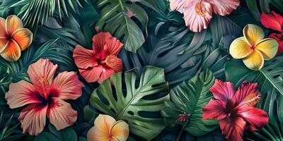 astratto botanico florals sfondo modello foto