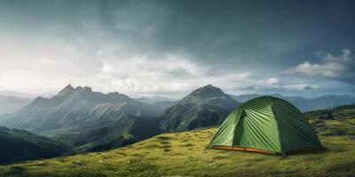 tenda all'aperto campo foto