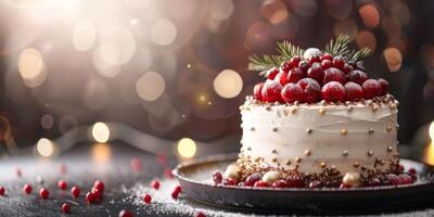 nuovo anno Natale cottura al forno torta dolci foto