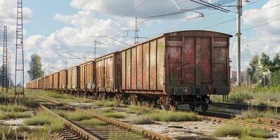 nolo treno su rotaie foto