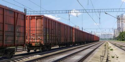 nolo treno su rotaie foto