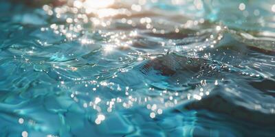 acqua nel il piscina avvicinamento foto