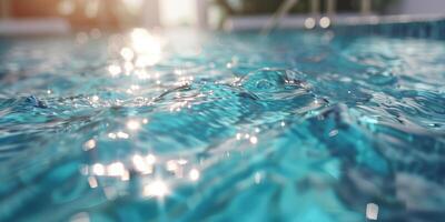 acqua nel il piscina avvicinamento foto