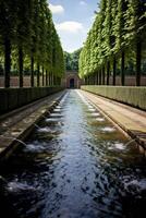 fontana nel parco cittadino foto