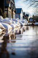 alluvione nel il città foto