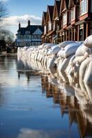 alluvione nel il città foto