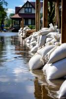 alluvione nel il città foto