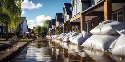 alluvione nel il città foto