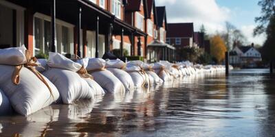 alluvione nel il città foto