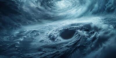 ciclone Visualizza a partire dal terra orbita foto
