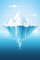 antartico mare iceberg foto