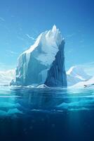 antartico mare iceberg foto