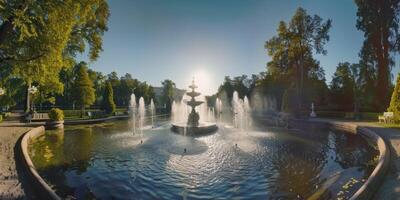 fontana nel parco foto