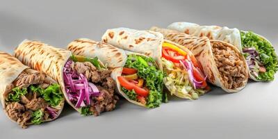 delizioso shawarma kebab foto