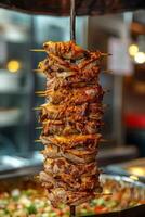 delizioso shawarma kebab foto