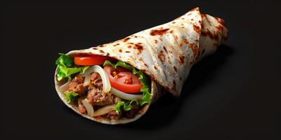 delizioso shawarma kebab foto