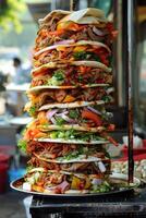 delizioso shawarma kebab foto
