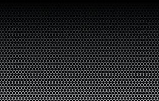 astratto poligonale con motivo con spazio per il design. rete metallica in alluminio struttura del materiale griglia in acciaio con fori rotondi e riflessione su sfondo nero in vista prospettica diagonale. foto