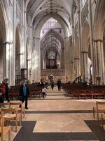York nel il UK su 30 marzo 2024. un' Visualizza di il interno di York cattedrale foto