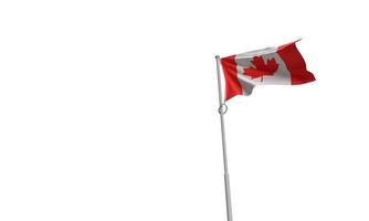 Canada bandiera onda albero acero rosso bianca colore bianca isolato sfondo taglia canadese persona persone umano nord America acero albero foglia copia spazio la libertà icona investimento lago città finanziario 1 primo st foto