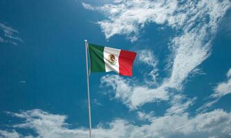 bandiera Messico messicano nazione latino americano nord americano bandiera cartello sfondo patriottismo icona viaggio la libertà indipendenza emblema cultura orgoglio tessuto ufficiale mondo vacanza concetto onda foto