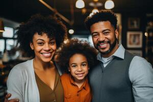 stile di vita famiglia concetto, un' uomo e un' donna siamo Tenere un' bambino foto