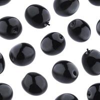 nero olive senza soluzione di continuità modello isolato su bianca sfondo foto