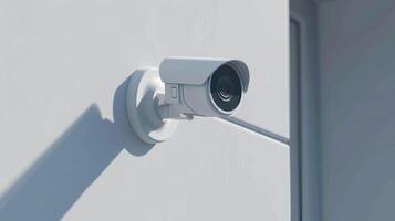 vuoto modello di un' webcam con un' angolo ampio lente per cattura grande gruppi o camere. foto