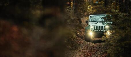 suv natura selvaggia via strada guida foto