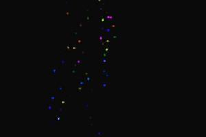luce colorata stella blu piccolo effetto isolato sovrapposizione glitter texture sul nero. foto