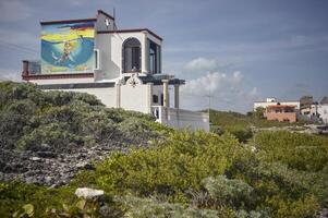 isla mujeres Messico 20 agosto 2022 piccolo Casa costruito su uno di il spiagge di isla mujeres nel Messico foto