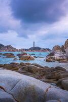 ke ga spiaggia a mui no, phan ladro, bin Thuan, Vietnam. ke ga capo o faro è il maggior parte preferito destinazione per visitatori per la gi, bin gio Provincia. foto